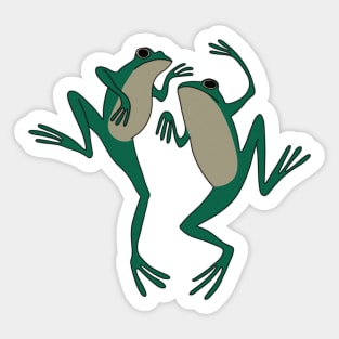 Dancing frogs Sticker